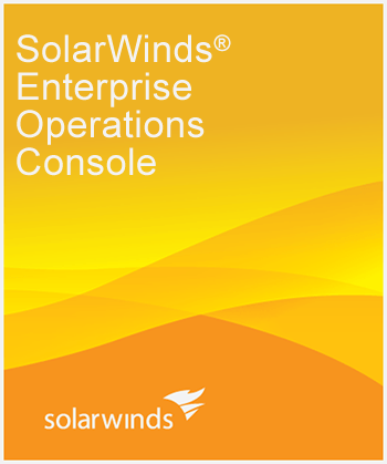 solution accelerator for solarwinds orion enterprise operations console software